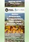 Plaquette Master Agrosciences, Environnement, Territoires, Paysage, Forêt