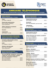 Annuaire téléphonique des services administratifs et techniques de la FST